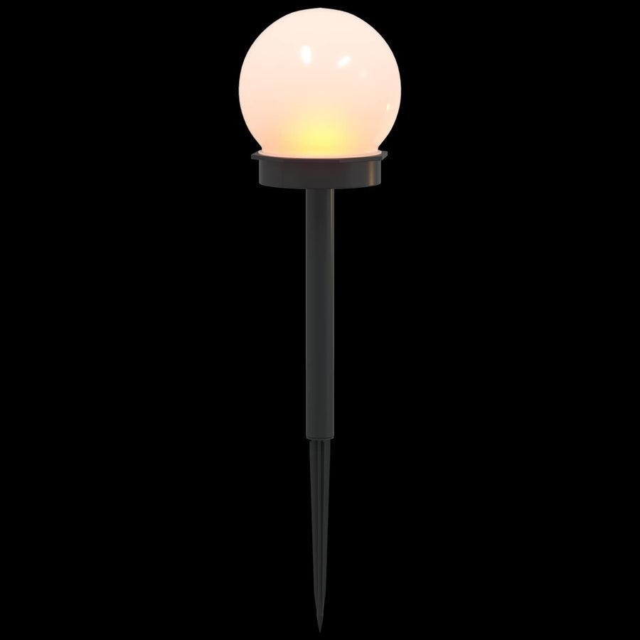 Buitenzonne-lampen met grondpin 4 pcs Warmwit 38,5 cm ABS