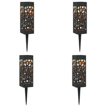 Buitenzonne-lampen met grondpin 4 pcs Warmwit 29 cm PP