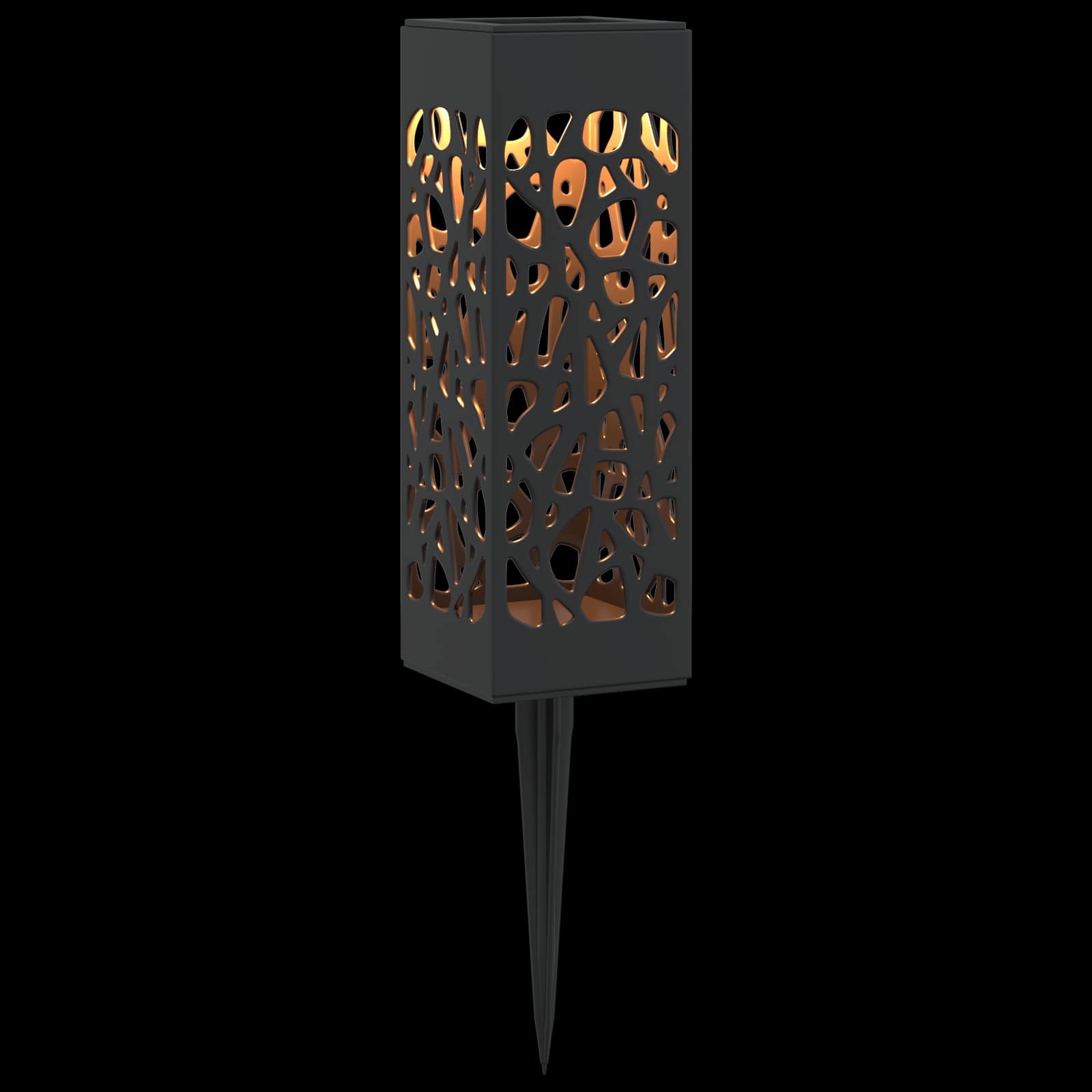 Buitenzonne-lampen met grondpin 4 pcs Warmwit 29 cm PP