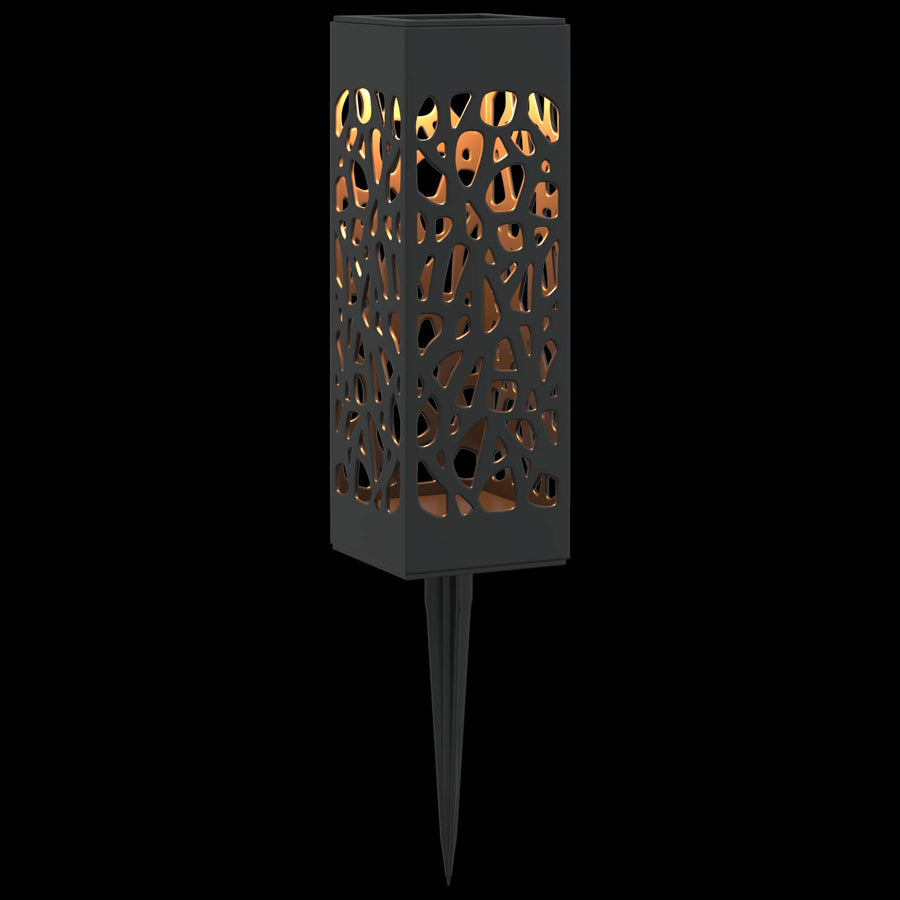 Buitenzonne-lampen met grondpin 8 pcs Warmwit 29 cm PP