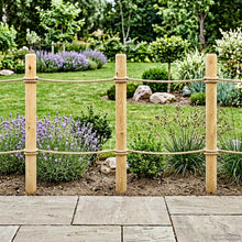 Hekpalen 6 st Groen 150 cm Massief grenenhout