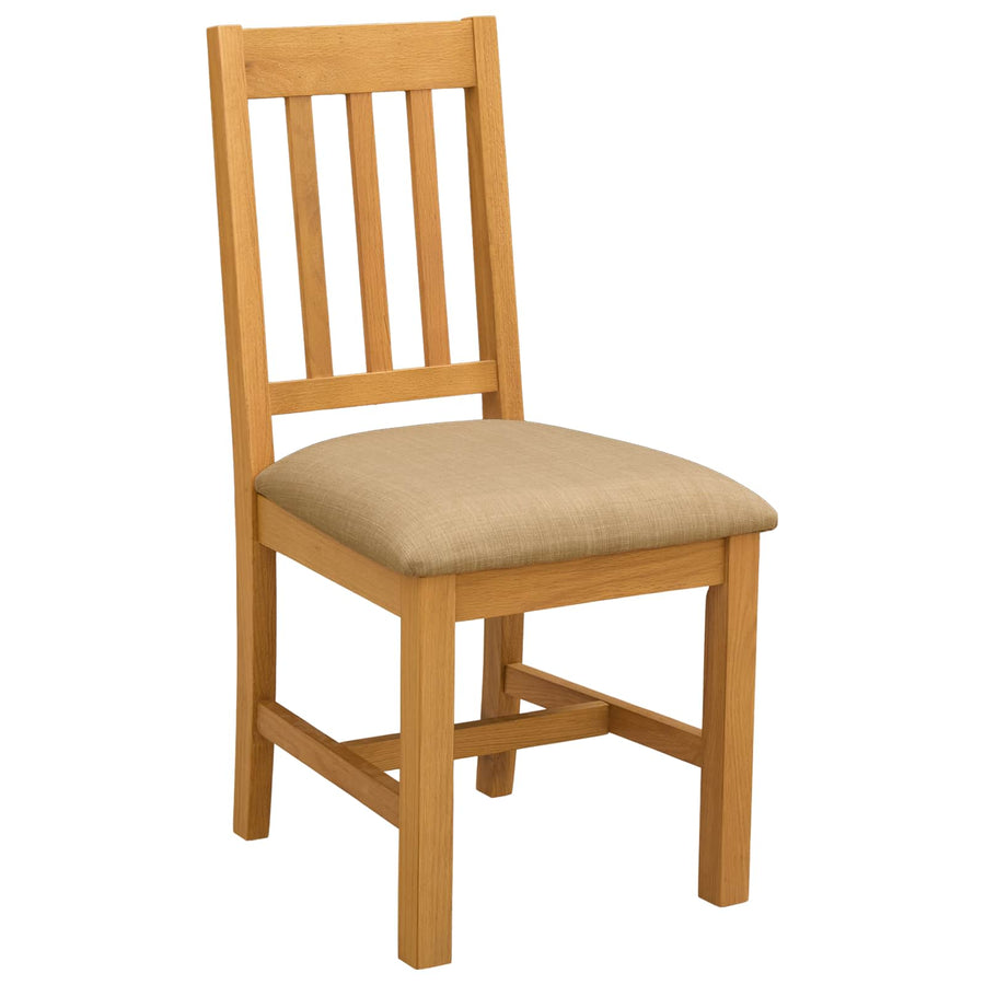 Eetkamerstoel VENLO 2 pcs Massief Eikenhout Beige