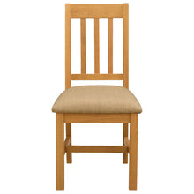 Eetkamerstoel VENLO 2 pcs Massief Eikenhout Beige