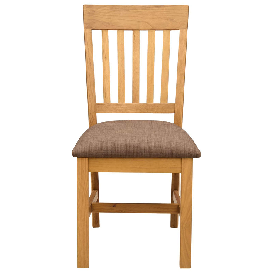 Eetkamerstoel 2 pcs Massief Eikenhout Grijs 45 x 59 x 92 cm
