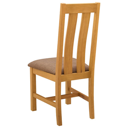 Eetkamerstoel 2 pcs Massief Eikenhout Grijs 45 x 54 x 100 cm