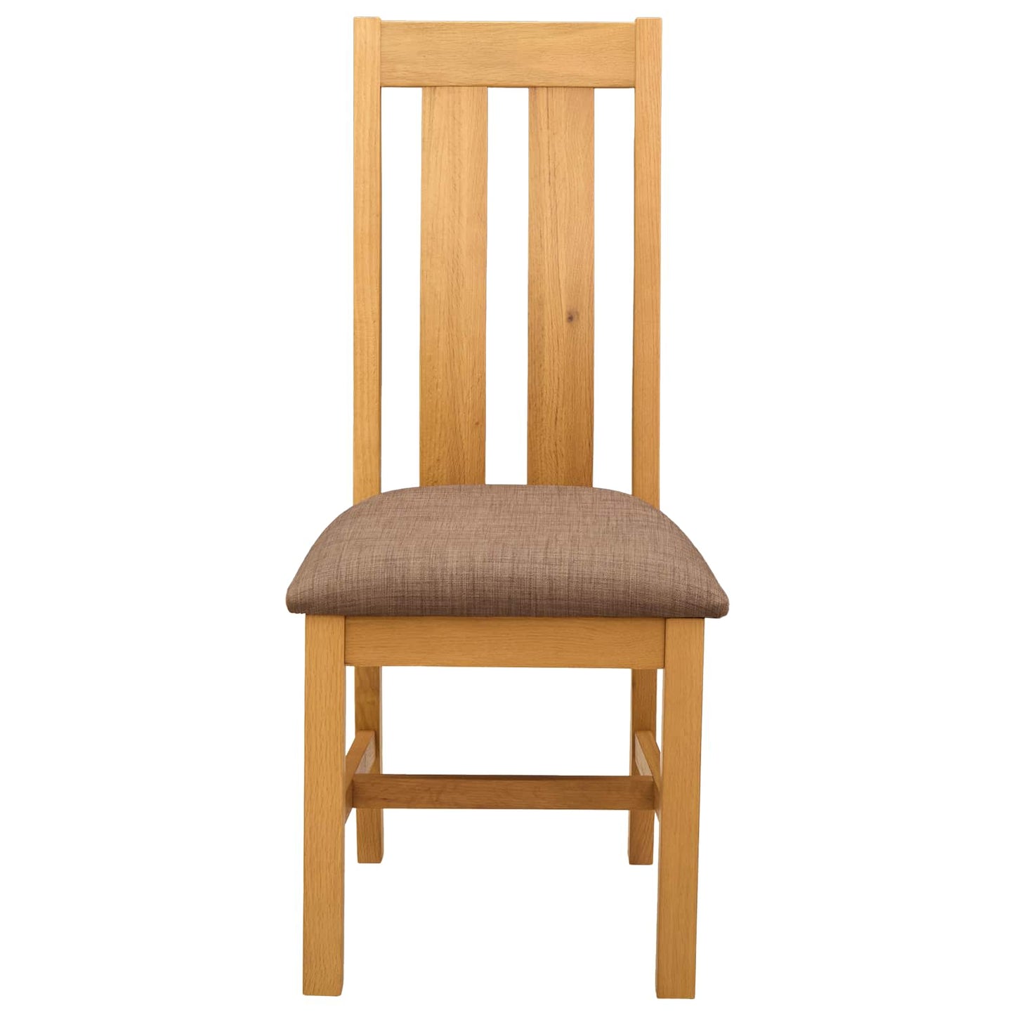 Eetkamerstoel 2 pcs Massief Eikenhout Grijs 45 x 54 x 100 cm