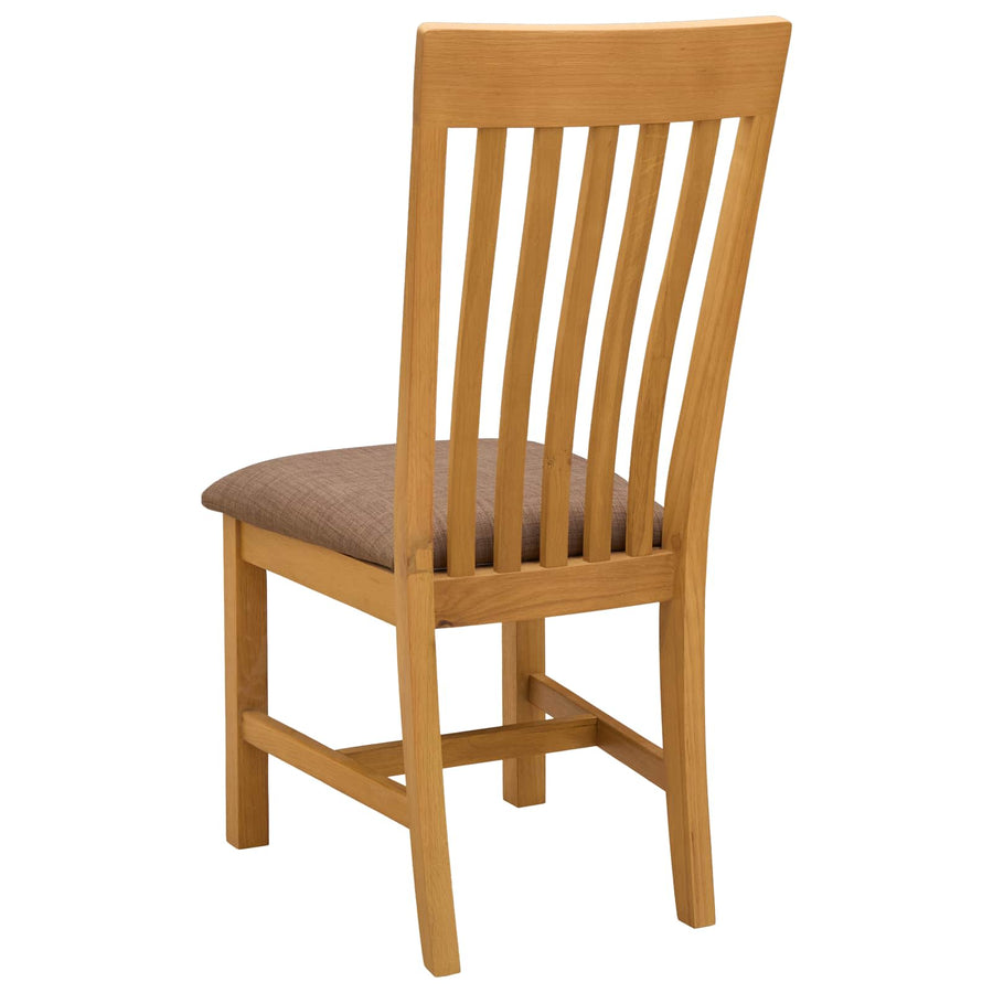 Eetkamerstoel 2 pcs Massief Eikenhout Grijs 45 x 59,5 x 100 cm