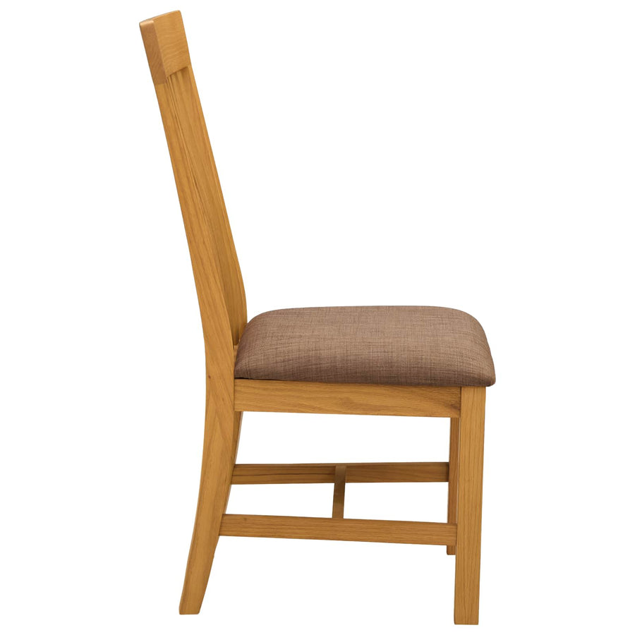 Eetkamerstoel 2 pcs Massief Eikenhout Grijs 45 x 59,5 x 100 cm