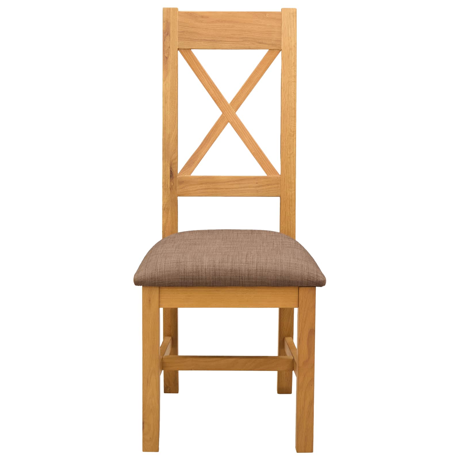 Eetkamerstoel 2 pcs Massief Eikenhout Grijs 45 x 54 x 105 cm