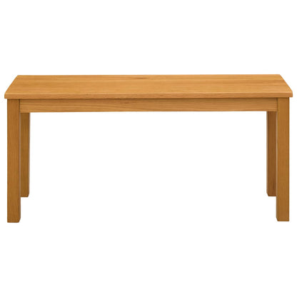 Eetbank 95 x 32 x 45 cm Massief Eikenhout Naturel