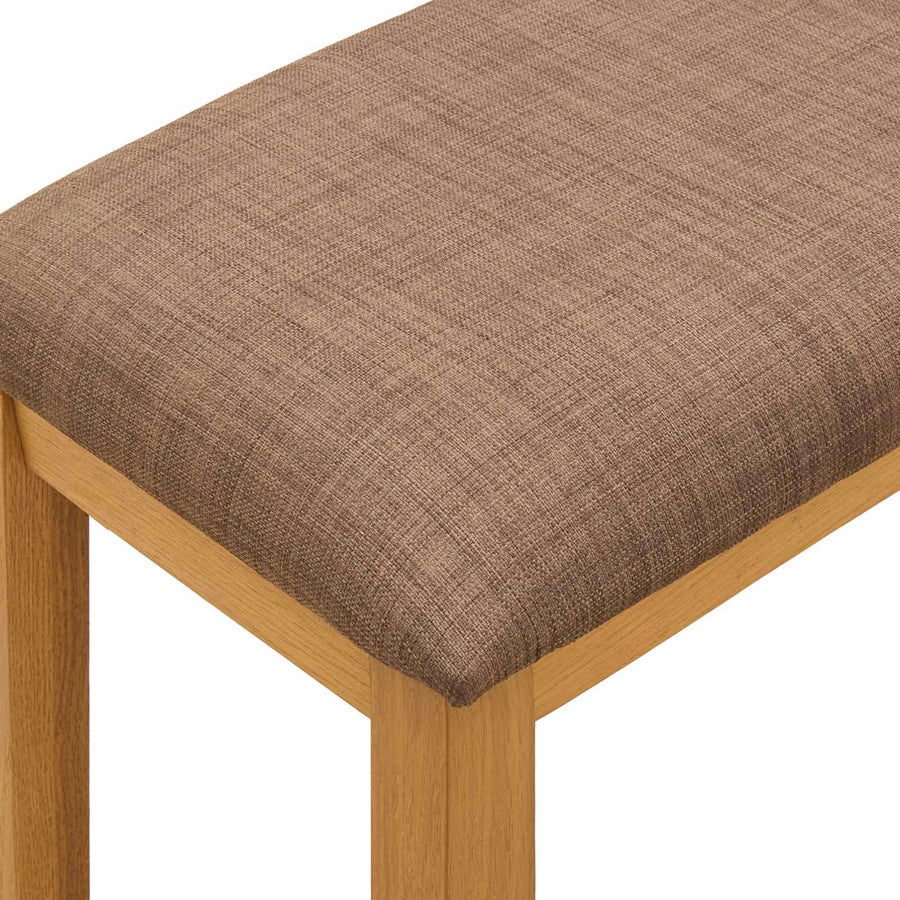 Eetbank 95 x 32 x 45 cm Massief Eikenhout Grijs
