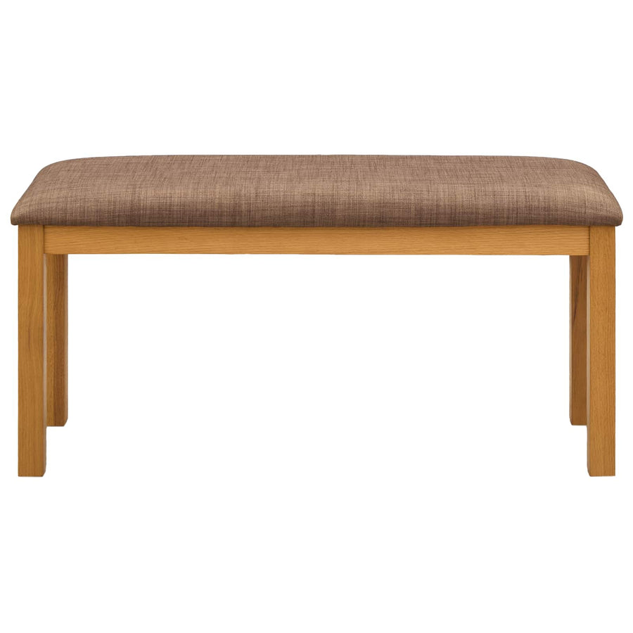 Eetbank 95 x 32 x 45 cm Massief Eikenhout Grijs