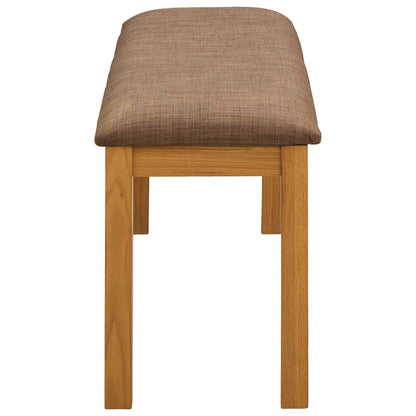 Eetbank 95 x 32 x 45 cm Massief Eikenhout Grijs