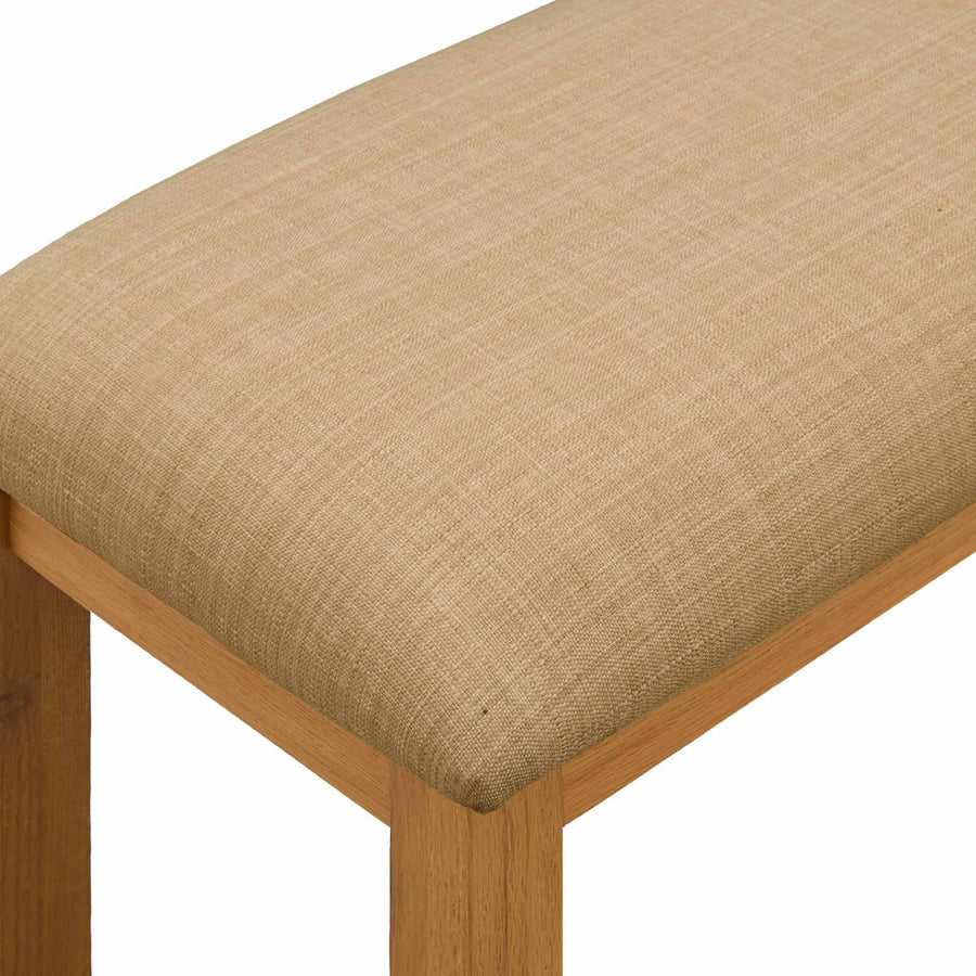 Eetbank 95 x 32 x 45 cm Massief Eikenhout Beige