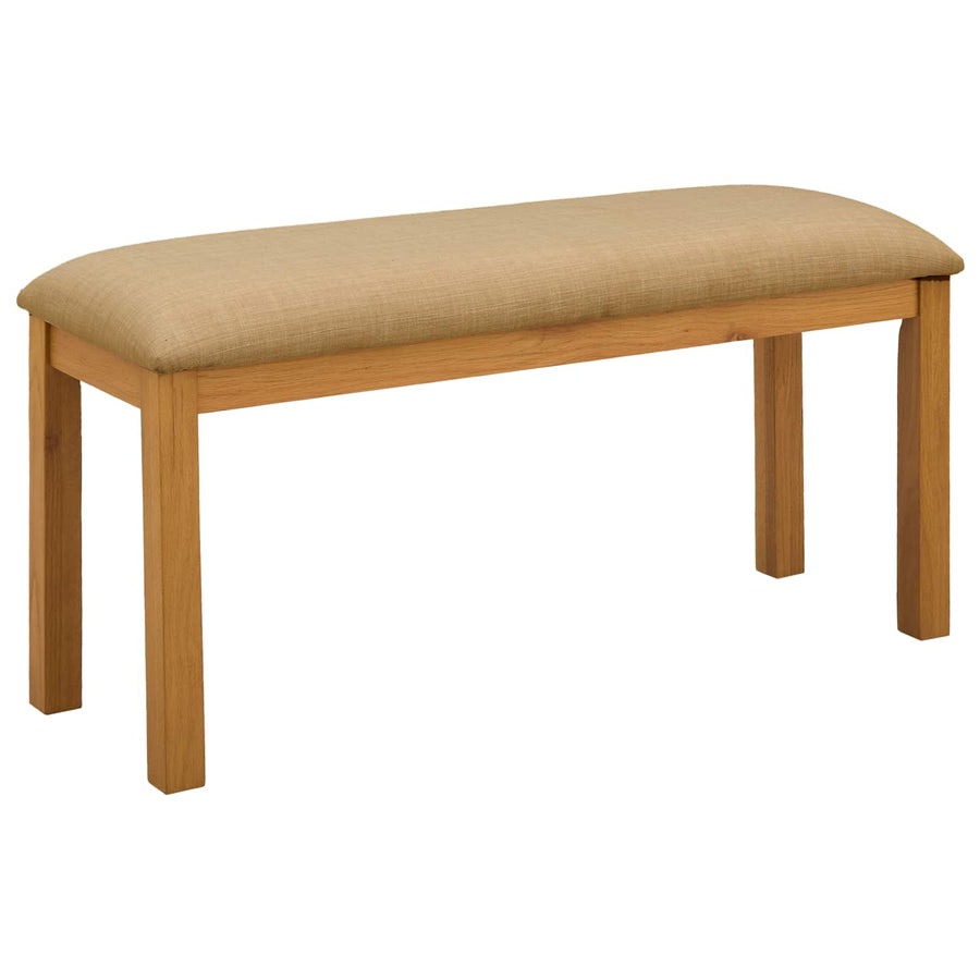 Eetbank 95 x 32 x 45 cm Massief Eikenhout Beige