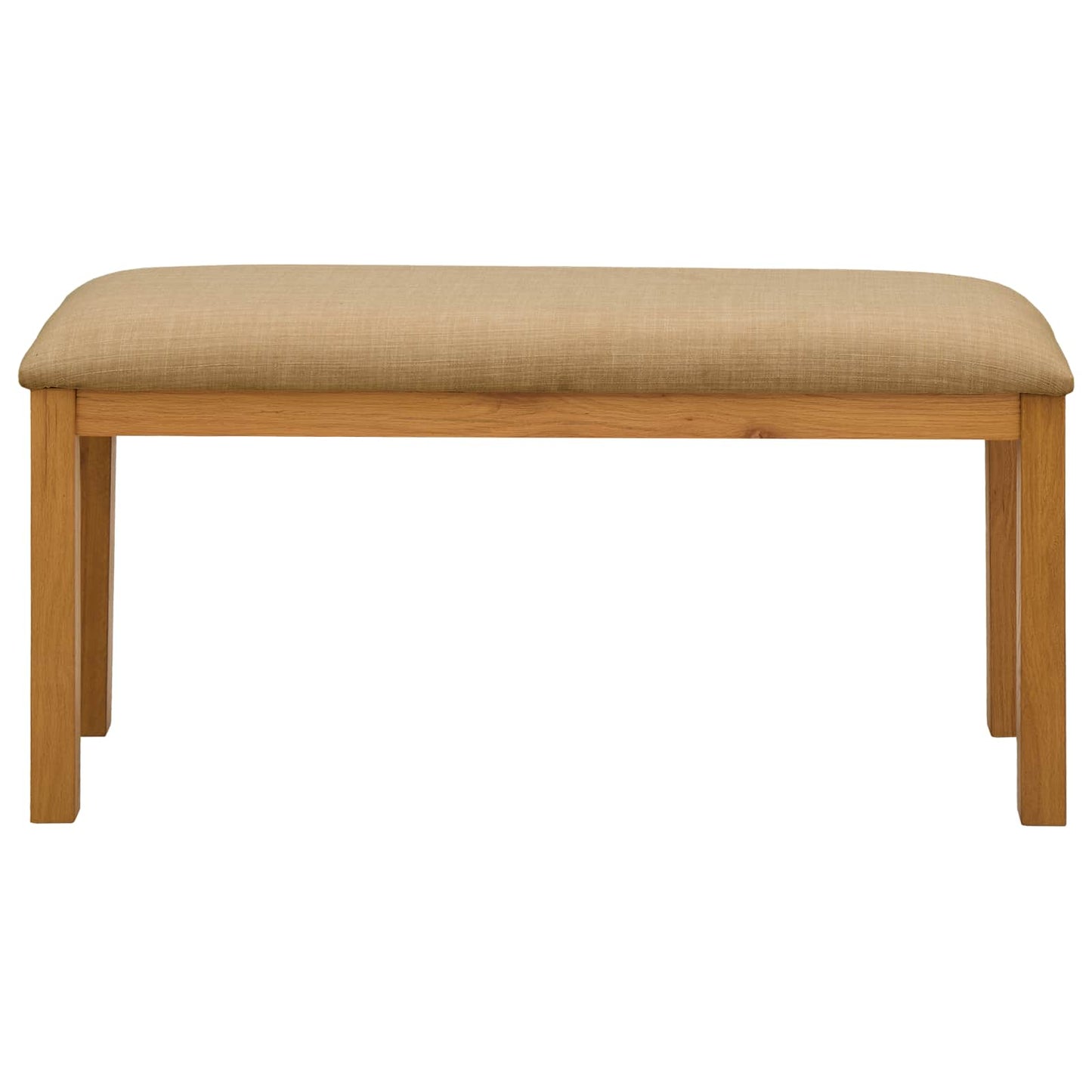 Eetbank 95 x 32 x 45 cm Massief Eikenhout Beige