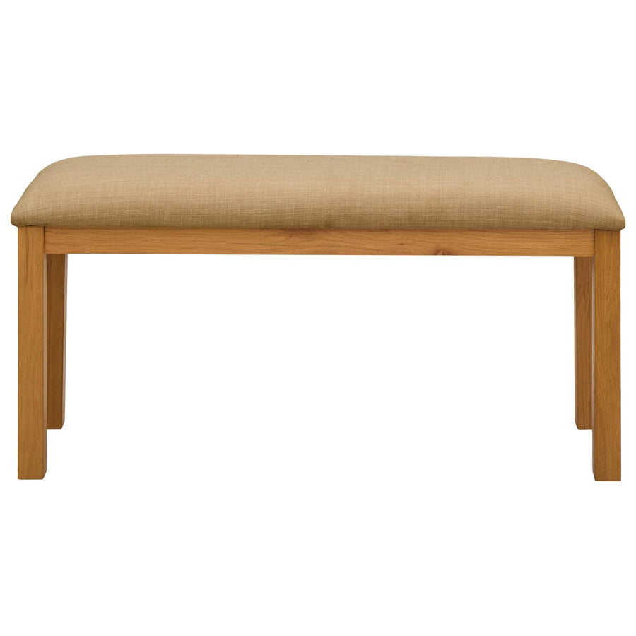 Eetbank 95 x 32 x 45 cm Massief Eikenhout Beige