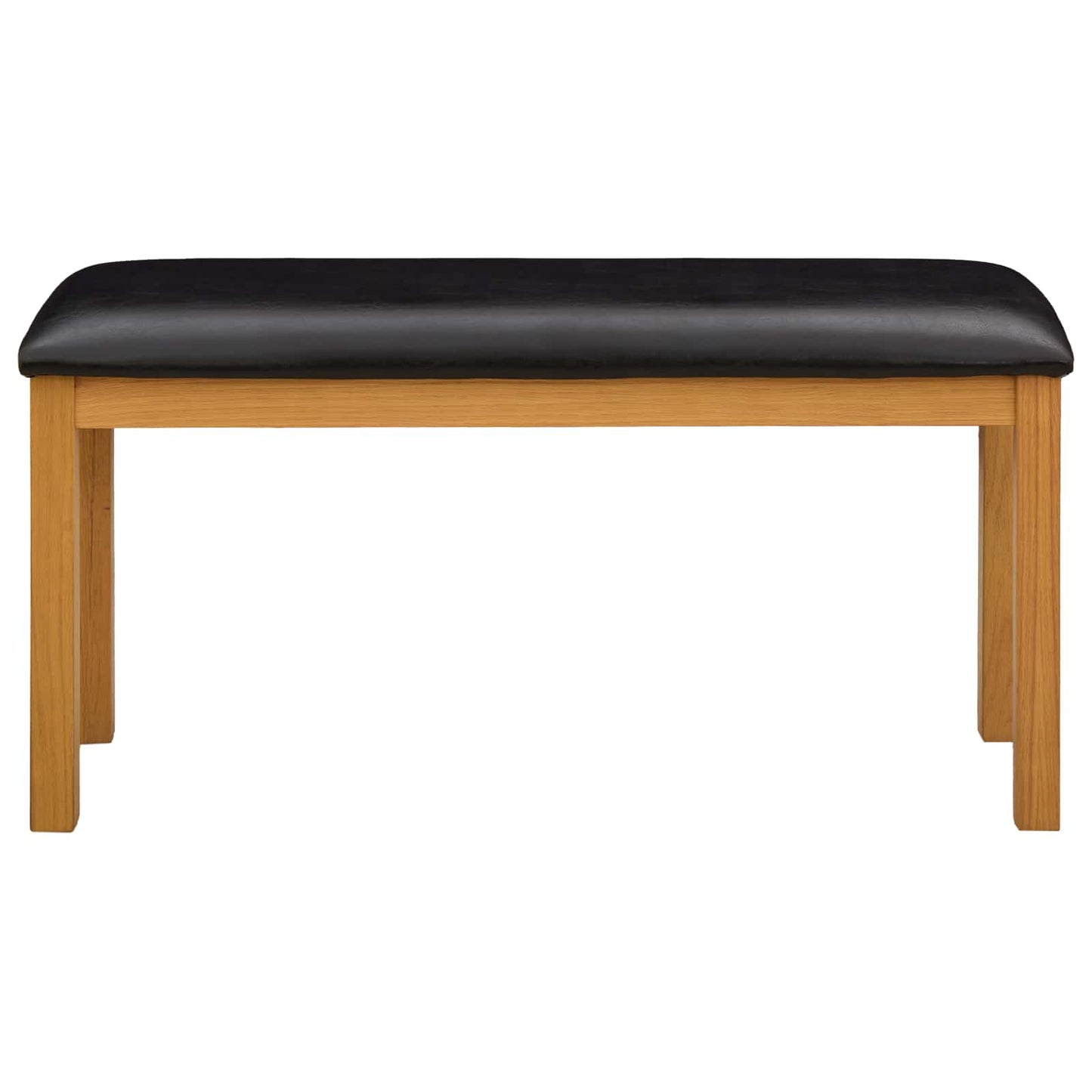 Eetbank 95 x 32 x 45 cm Massief Eikenhout Zwart