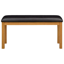 Eetbank 95 x 32 x 45 cm Massief Eikenhout Zwart