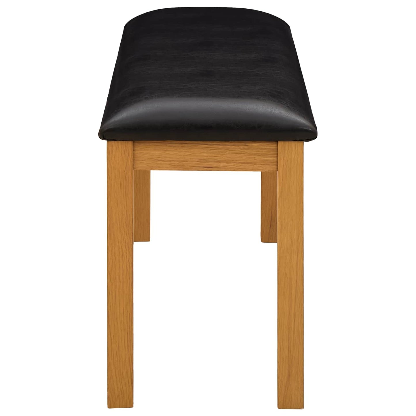 Eetbank 95 x 32 x 45 cm Massief Eikenhout Zwart