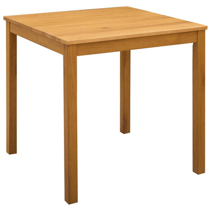 Eettafel 75 x 75 x 75,5 cm Massief Eikenhout Naturel Vierkant