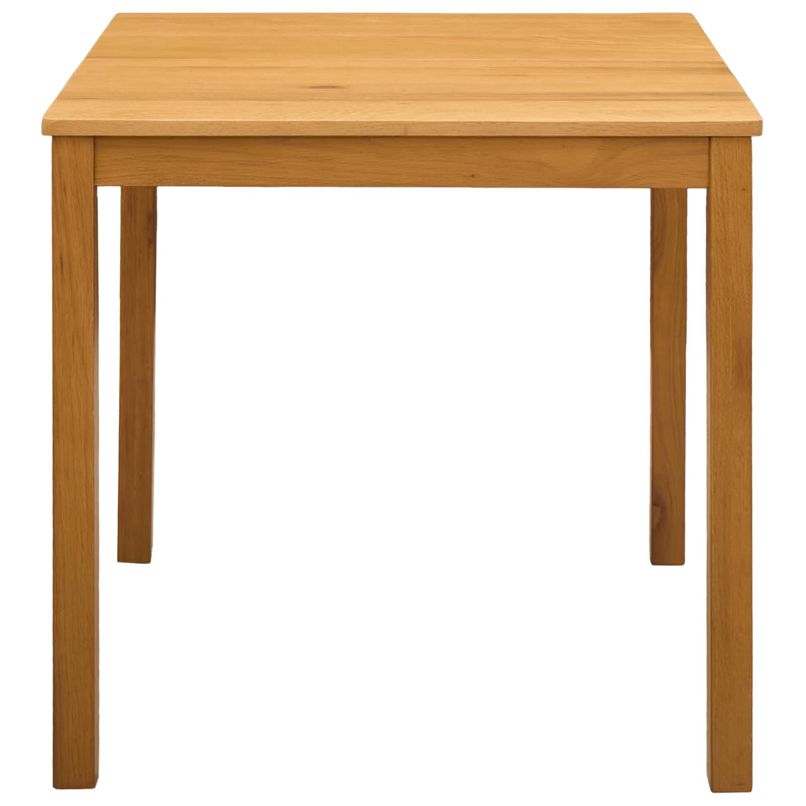 Eettafel 75 x 75 x 75,5 cm Massief Eikenhout Naturel Vierkant