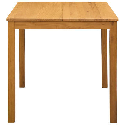 Eettafel 75 x 75 x 75,5 cm Massief Eikenhout Naturel Vierkant