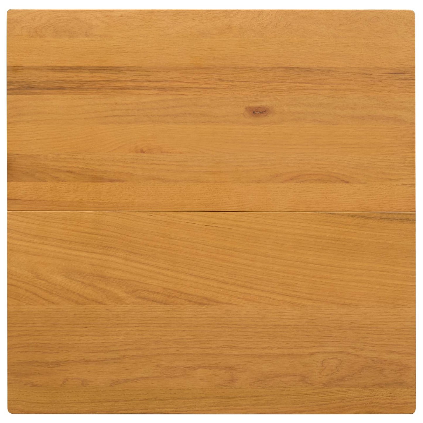 Eettafel 75 x 75 x 75,5 cm Massief Eikenhout Naturel Vierkant
