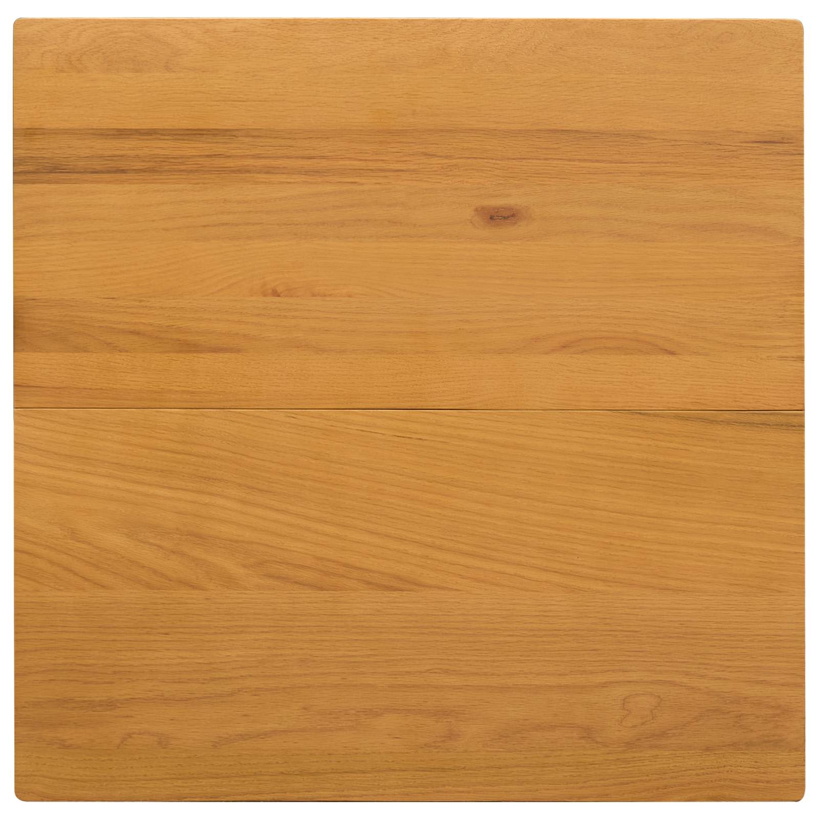 Eettafel 75 x 75 x 75,5 cm Massief Eikenhout Naturel Vierkant
