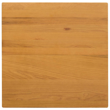 Eettafel 75 x 75 x 75,5 cm Massief Eikenhout Naturel Vierkant
