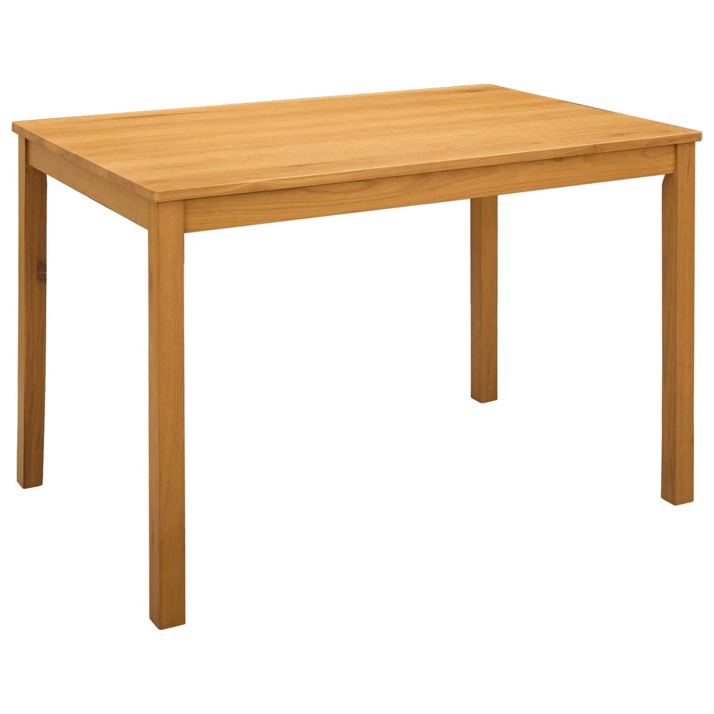 Eettafel 110 x 75 x 75 cm Massief Eikenhout Naturel Rechthoekig