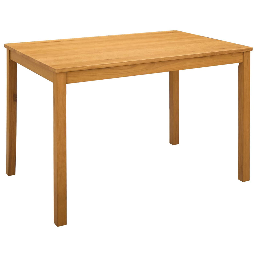 Eettafel 110 x 75 x 75 cm Massief Eikenhout Naturel Rechthoekig