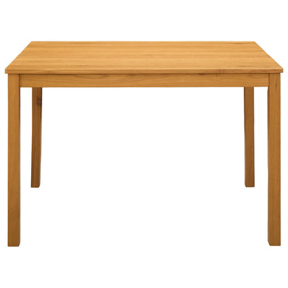 Eettafel 110 x 75 x 75 cm Massief Eikenhout Naturel Rechthoekig