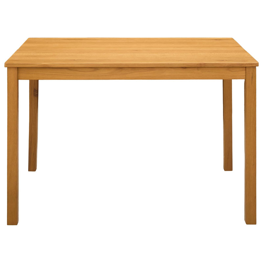 Eettafel 110 x 75 x 75 cm Massief Eikenhout Naturel Rechthoekig