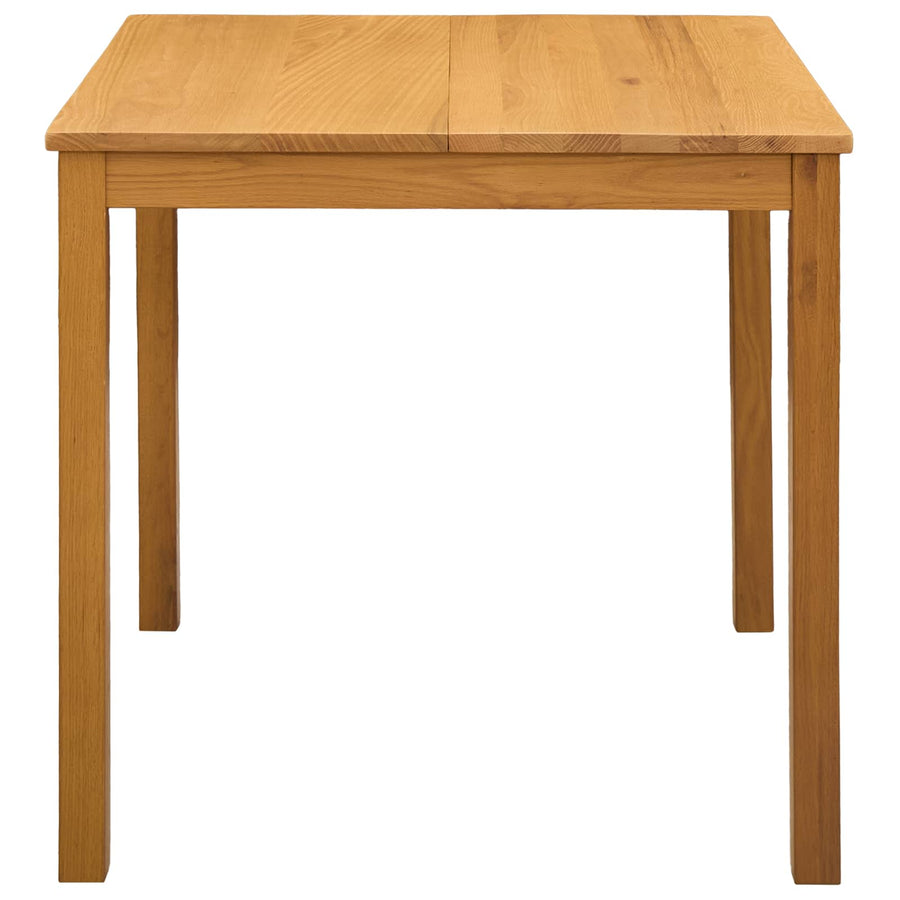 Eettafel 110 x 75 x 75 cm Massief Eikenhout Naturel Rechthoekig