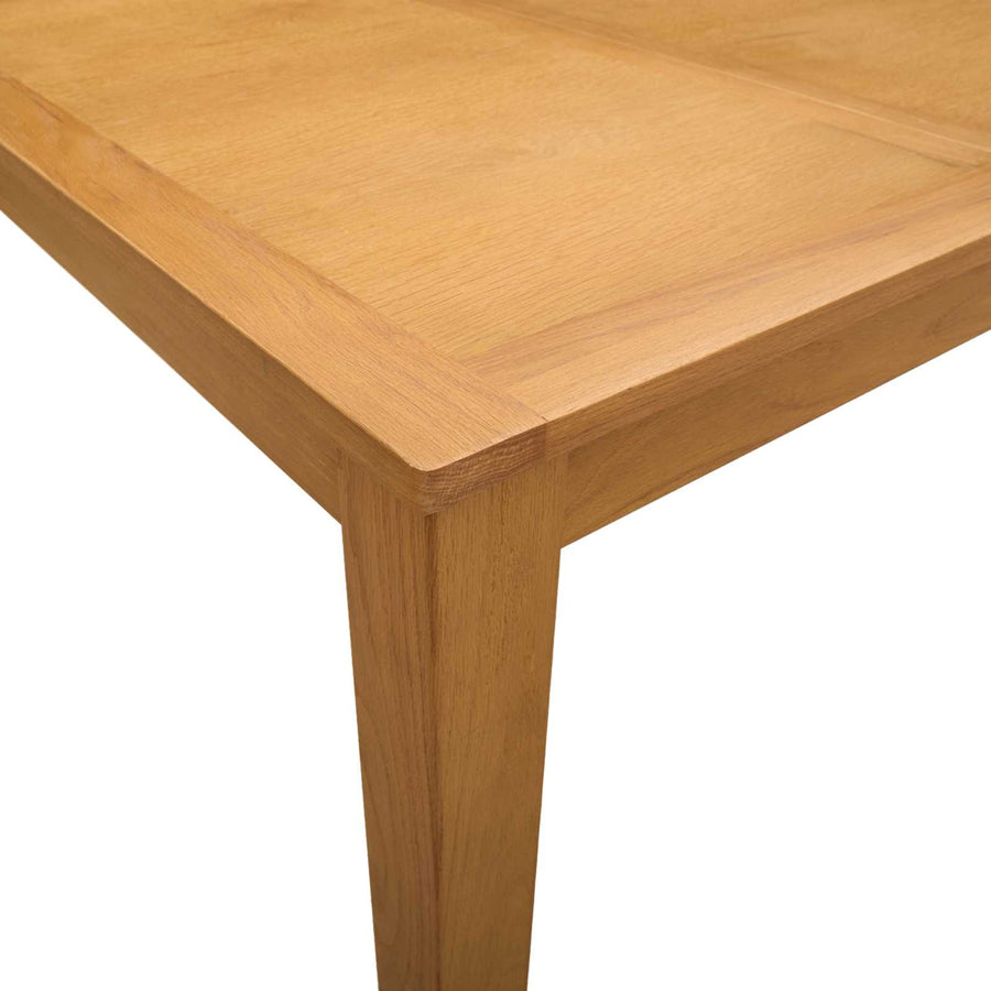 Eettafel 90 x 90 x 75 cm Massief Eikenhout Naturel Vierkant