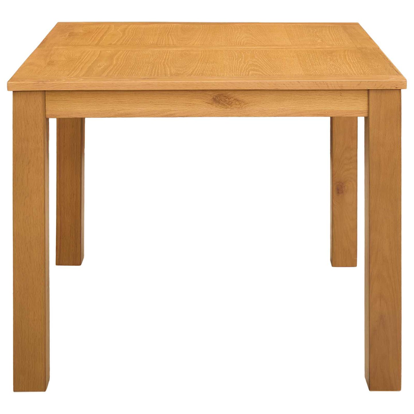 Eettafel 90 x 90 x 75 cm Massief Eikenhout Naturel Vierkant