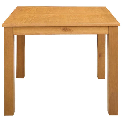 Eettafel 90 x 90 x 75 cm Massief Eikenhout Naturel Vierkant