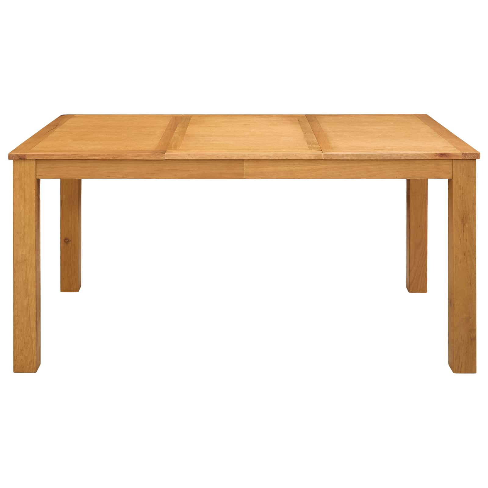Eettafel 150 x 85 x 75 cm Massief Eikenhout Naturel Rechthoekig