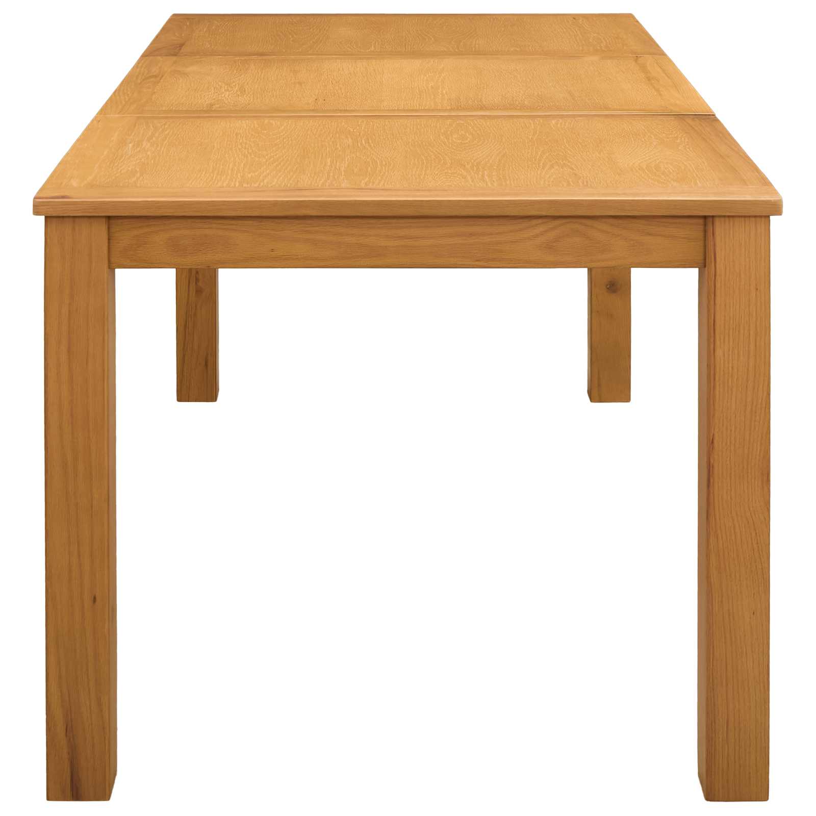 Eettafel 150 x 85 x 75 cm Massief Eikenhout Naturel Rechthoekig