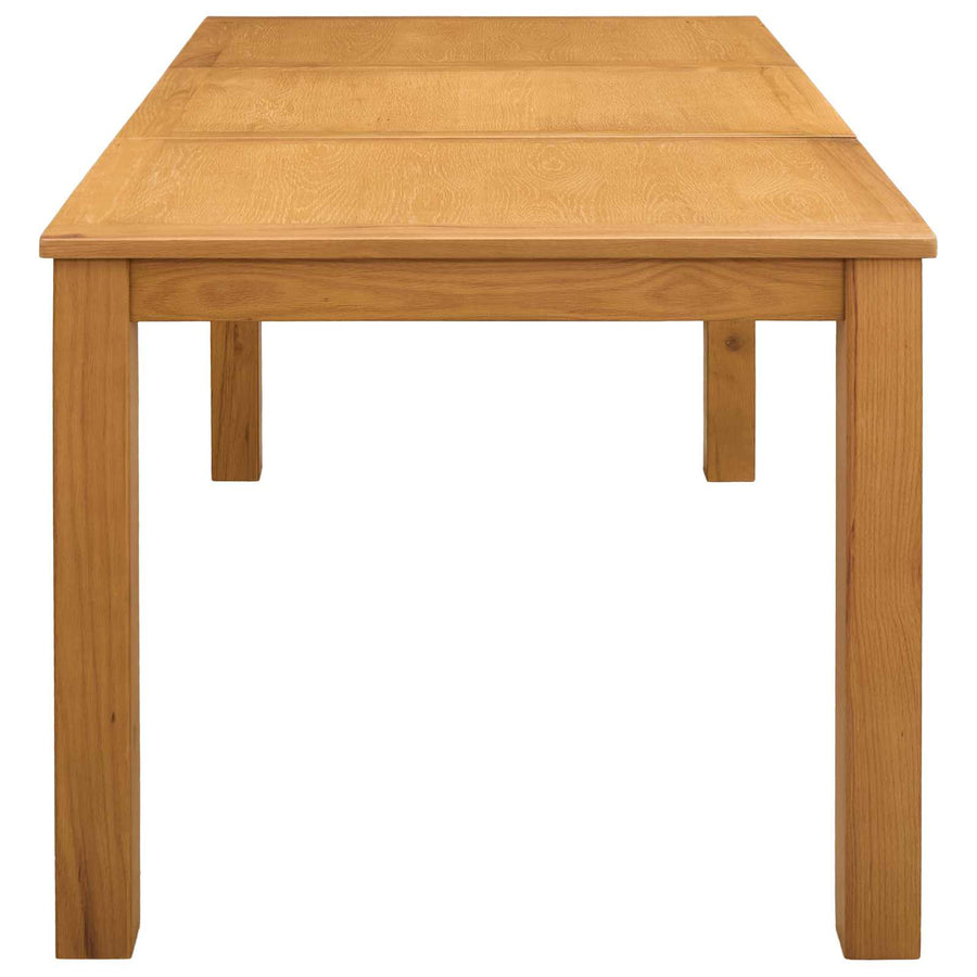 Eettafel 150 x 85 x 75 cm Massief Eikenhout Naturel Rechthoekig
