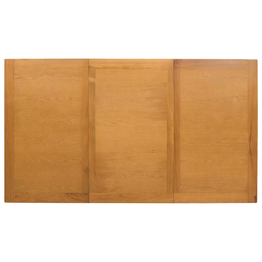 Eettafel 150 x 85 x 75 cm Massief Eikenhout Naturel Rechthoekig