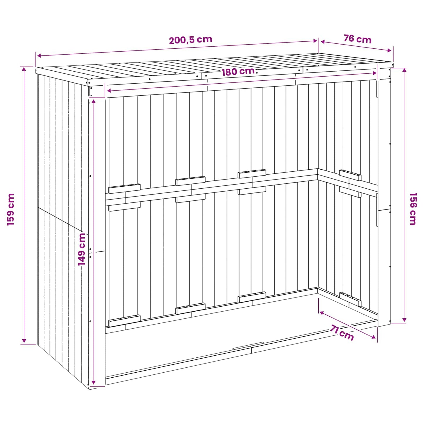 Containerombouw Geïmpregneerd grenenhout