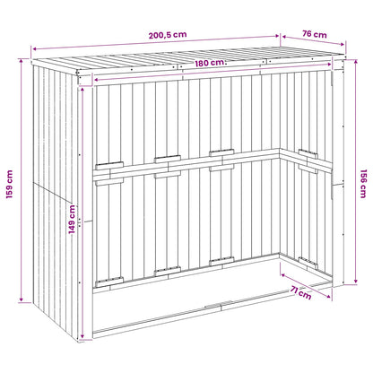 Containerombouw Geïmpregneerd grenenhout