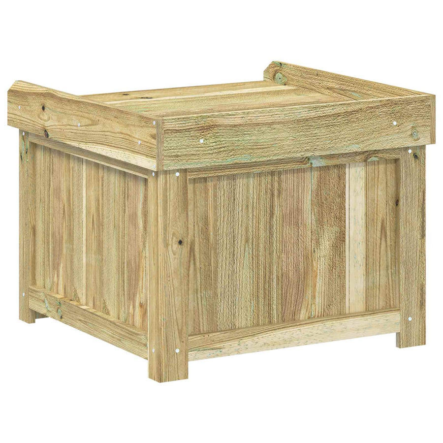 Kussenbox voor buiten Geïmpregneerd grenenhout 58,5 x 60 x 47 cm