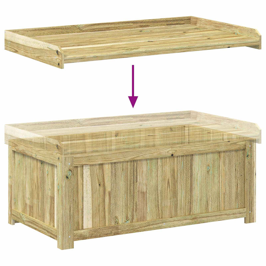 Buiten Kussenbox Geïmpregneerd grenenhout 104 x 60 x 47 cm