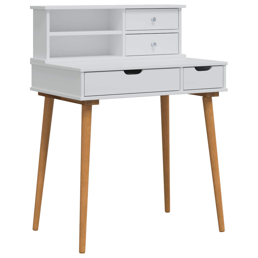 Toilettafel Set FAUSKE 2 st Wit 76 x 50 x 103,5 cm