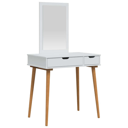 Toilettafel Set FAUSKE 2 pcs Wit 76 x 50 x 143 cm