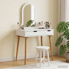 Toilettafel Set FAUSKE 2 pcs Wit 76 x 50 x 143 cm