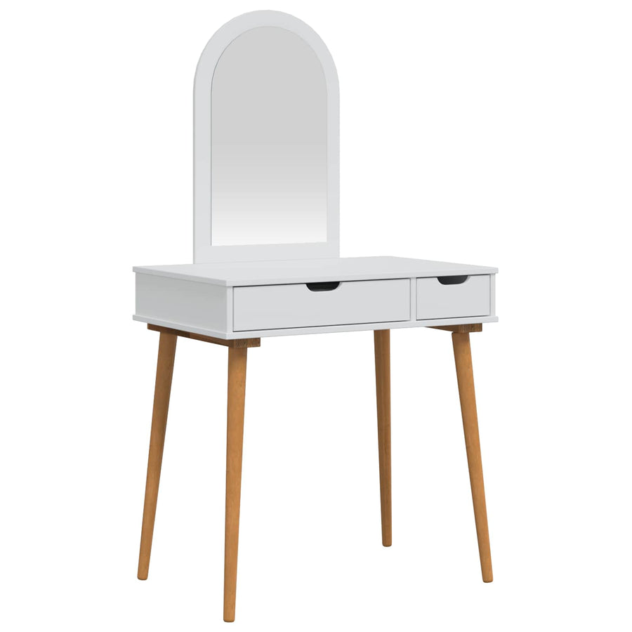Toilettafel Set FAUSKE 2 pcs Wit 76 x 50 x 143 cm